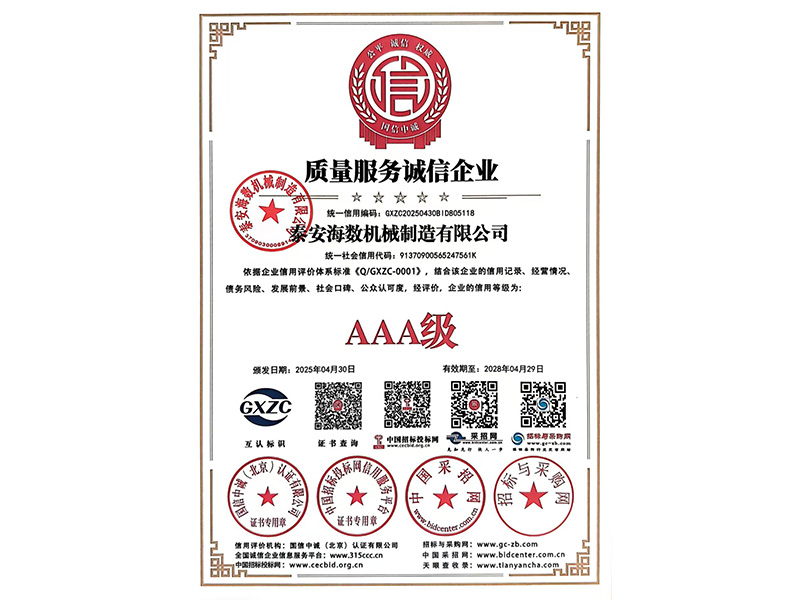 質量服務誠信企業